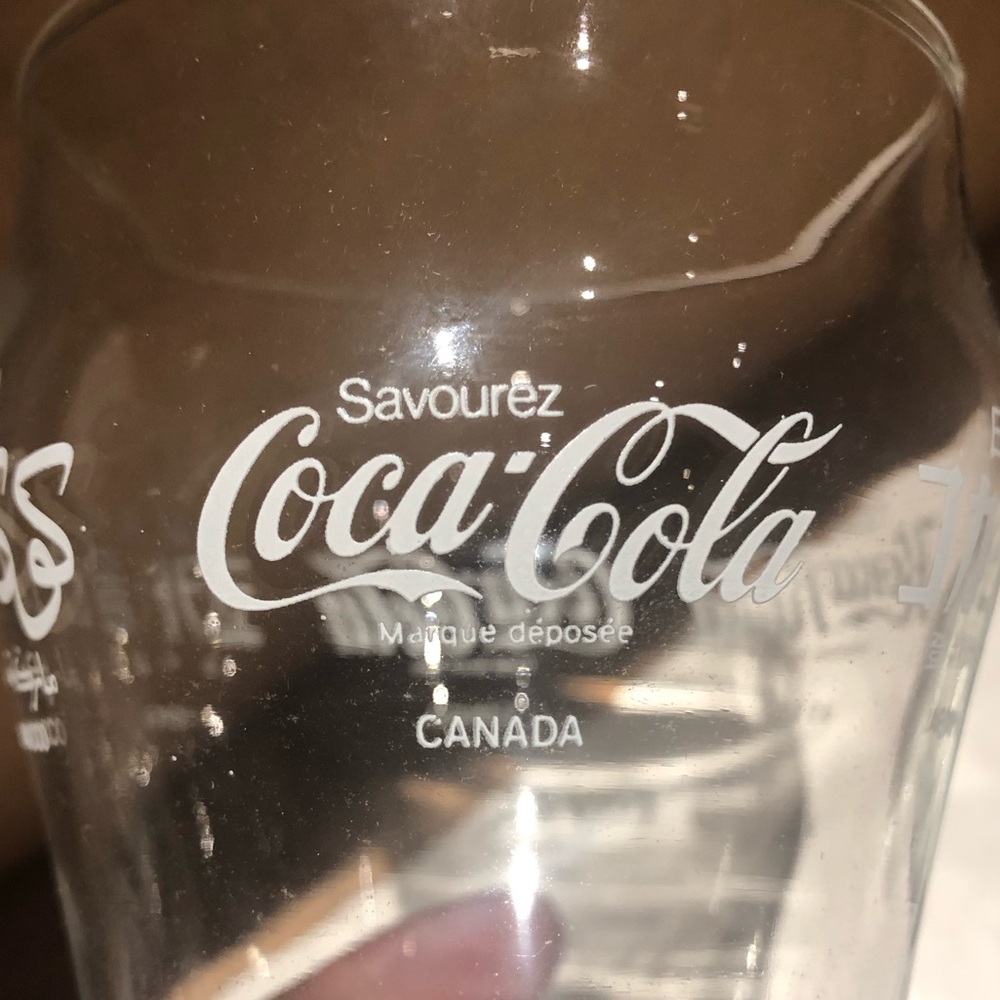 Coca Cola Clear Glass Multi-languages Set - Picture 6 of 9
